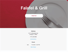 Tablet Screenshot of falafelgrillchicago.com